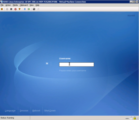 ms windows 2008 hyper-v suse linux enterprise sp1 running