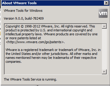 vSphere 5.1 VMware tools settings no NTP check box