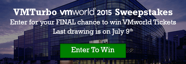 VMTurbo VMworld 2015 Sweepstakes