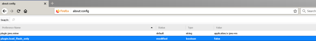 CIP Firefox plugin load flash only