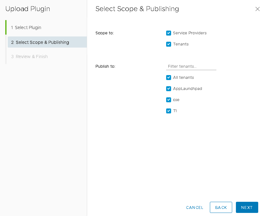 VMware Container Service Extension assign it to tenants